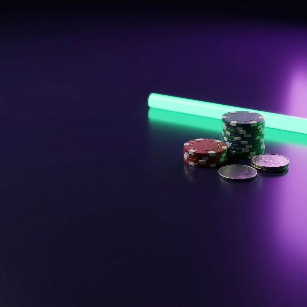 Casino chips and coins photograph 20260918113804