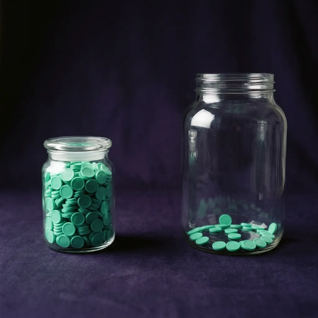 Two glass jars with tokens 20260918114519
